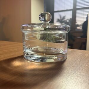 Clear Glass Storage Jar with Lid